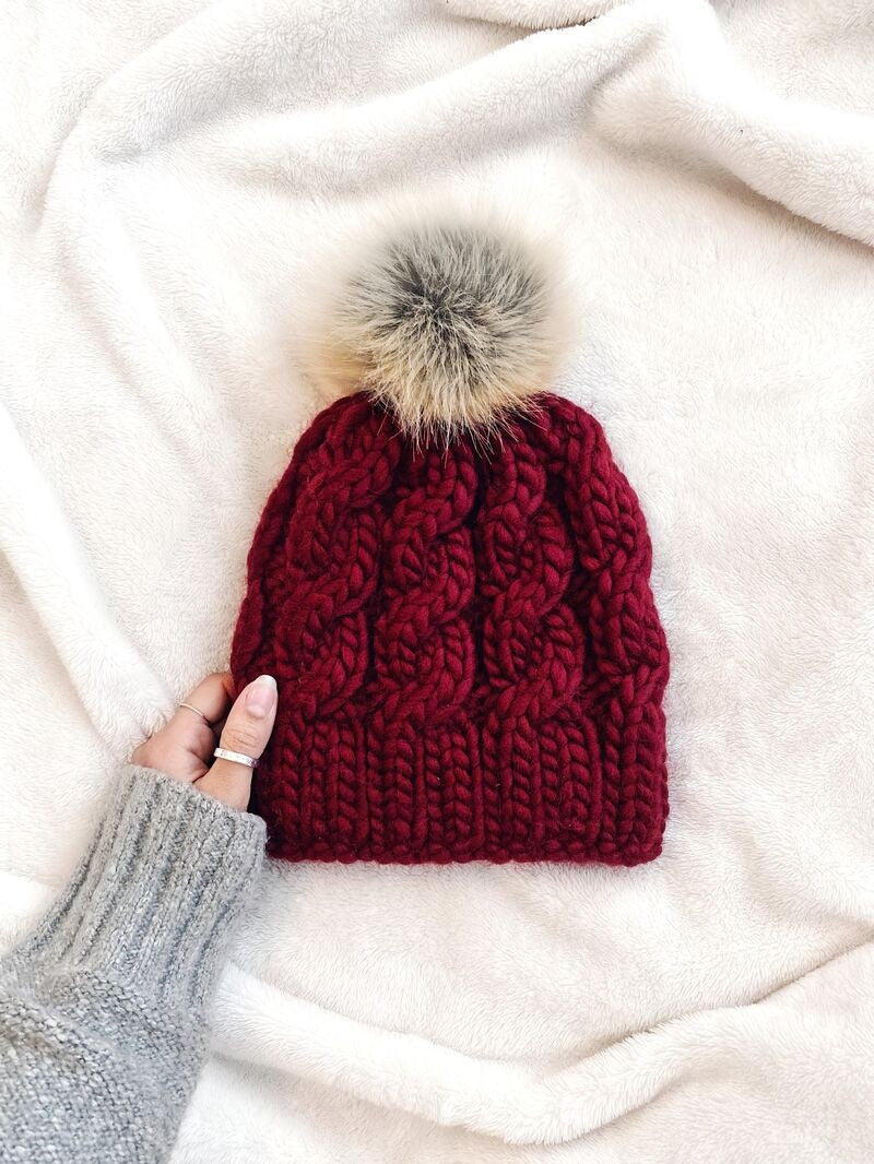 The Alpine Cable Knit Hat